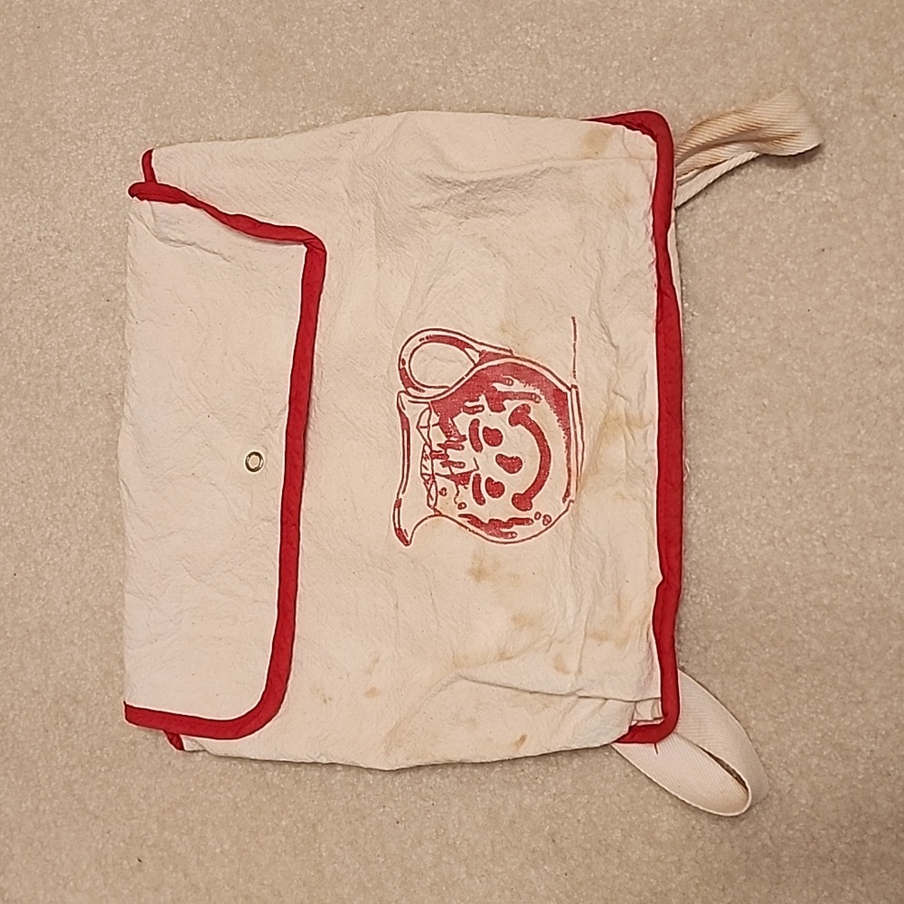 Vintage 70s Kool-Aid Man Promo Bag Canvas Knapsack